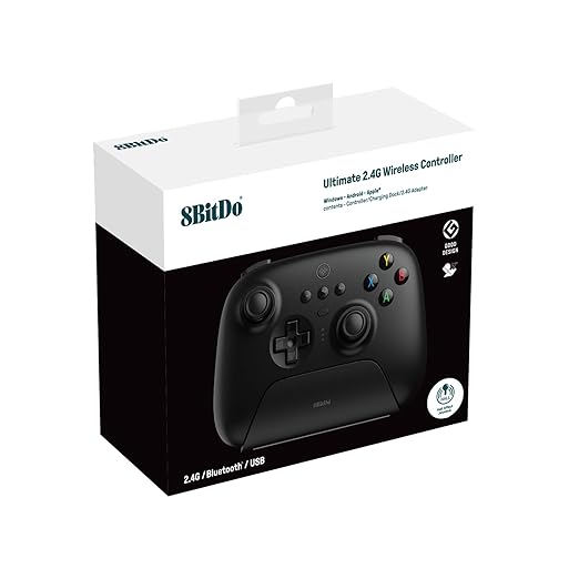 8BitDo Ultimate 2.4G Wireless HALL EFFECT - Black Edition - Manettes - 8Bitdo - Shop Just for Games