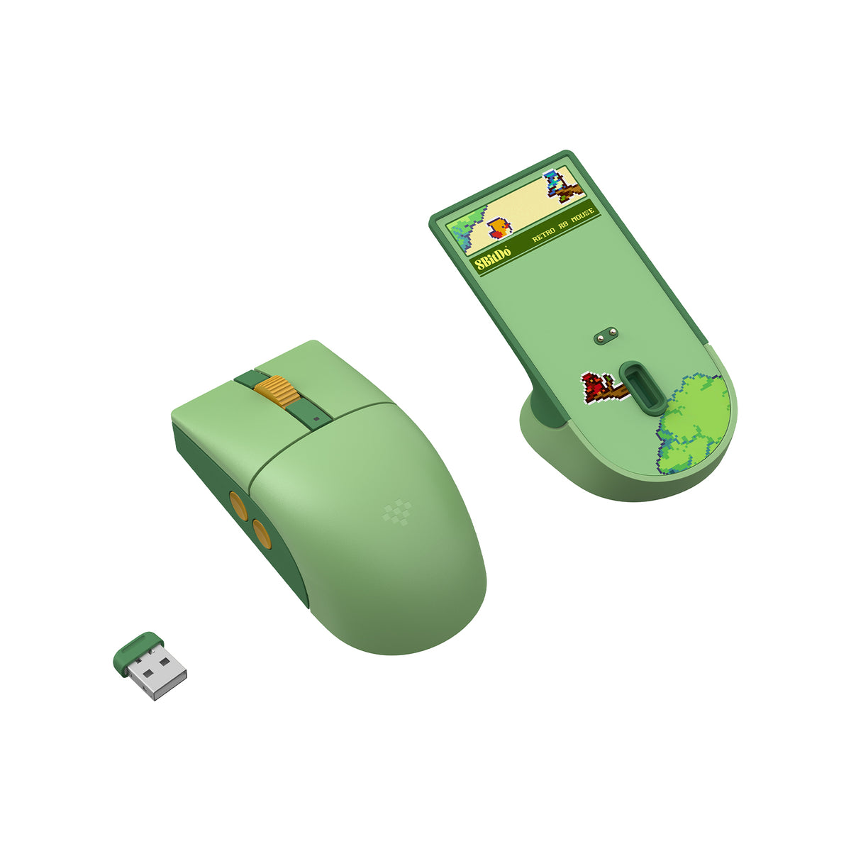 8Bitdo Retro R8 Souris sans fil Forest Wonder