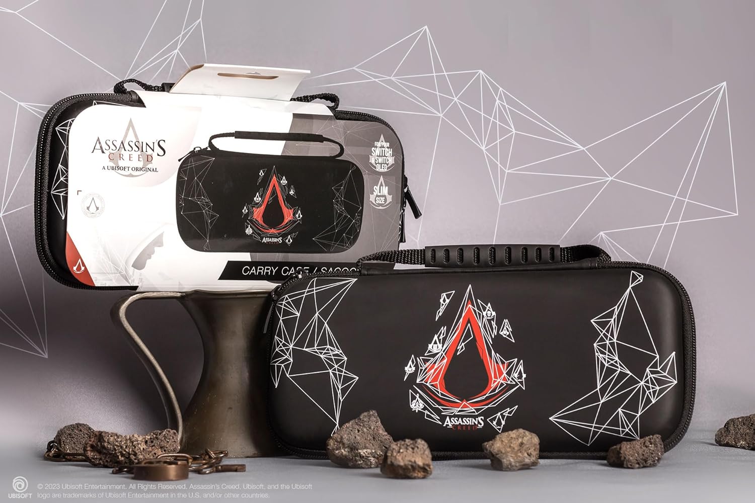 Housse de protection Slim Noire - Assassin's Creed Modèle Emblème pour Switch & Switch Oled - Housses et Protections - Freaks and Geeks - Shop Just for Games