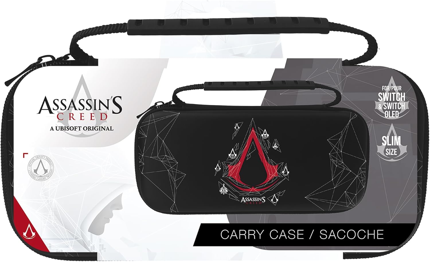 Housse de protection Slim Noire - Assassin's Creed Modèle Emblème pour Switch & Switch Oled - Housses et Protections - Freaks and Geeks - Shop Just for Games