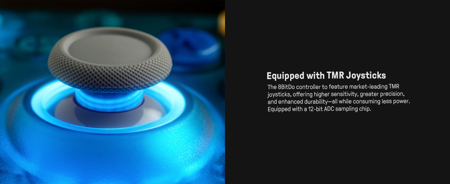 8BitDo Ultimate 2 manette sans fil Clear Blue Edition - PC Windows, Apple, Steam et Android