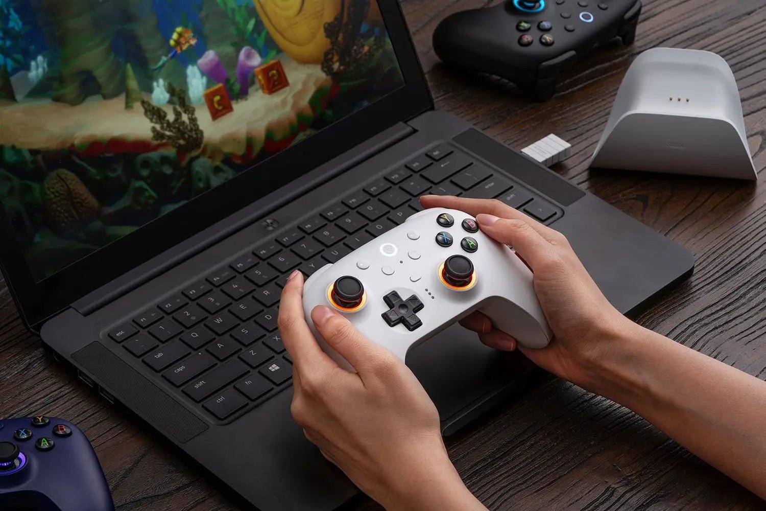 8BitDo Ultimate 2 Wireless 2.4G - PC Windows / Android - White Edition - Manettes - 8Bitdo - Shop Just for Games