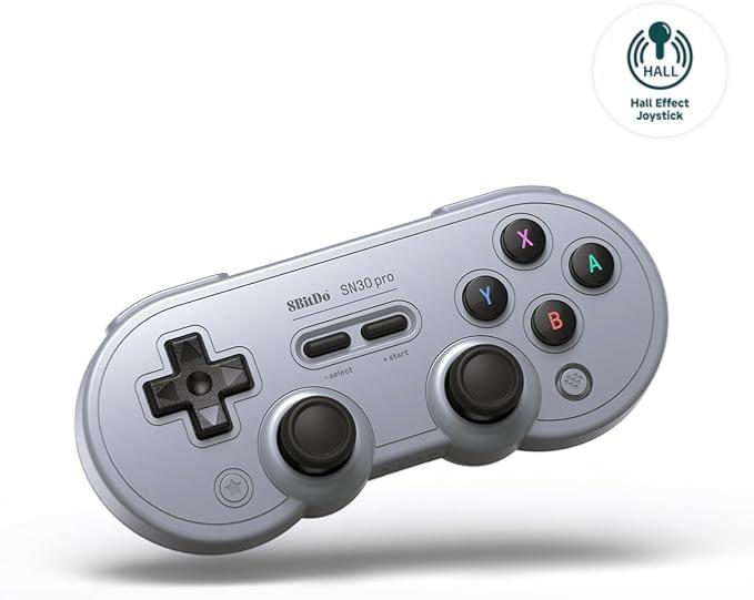 8BitDo SN30 Pro Gamepad Hall Effect Gray - Manettes - 8Bitdo - Shop Just for Games