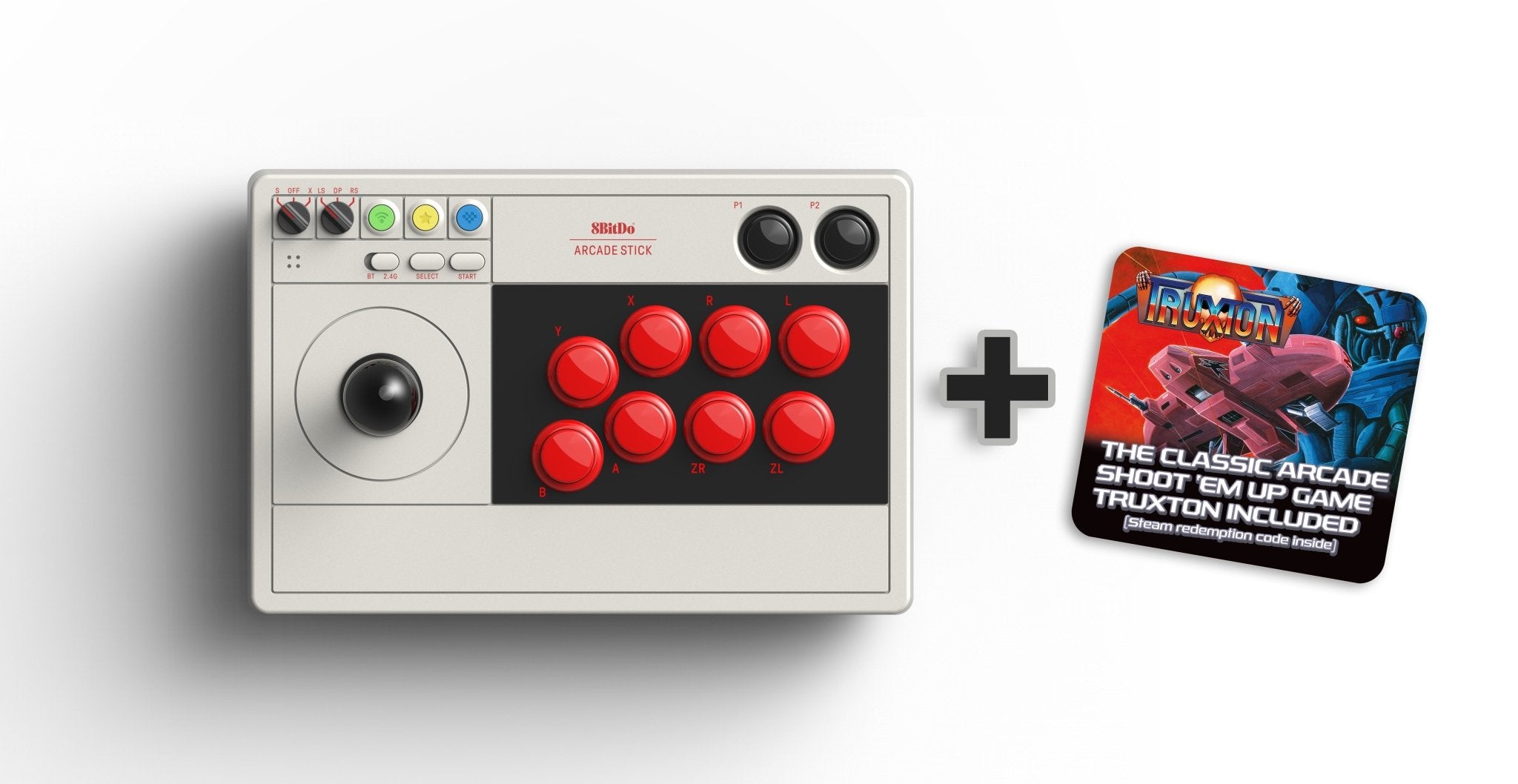 8Bitdo Arcade Stick TRUXTON Steam Bundle (Stick compatible Switch & PC) - Manettes - 8Bitdo - Shop Just for Games