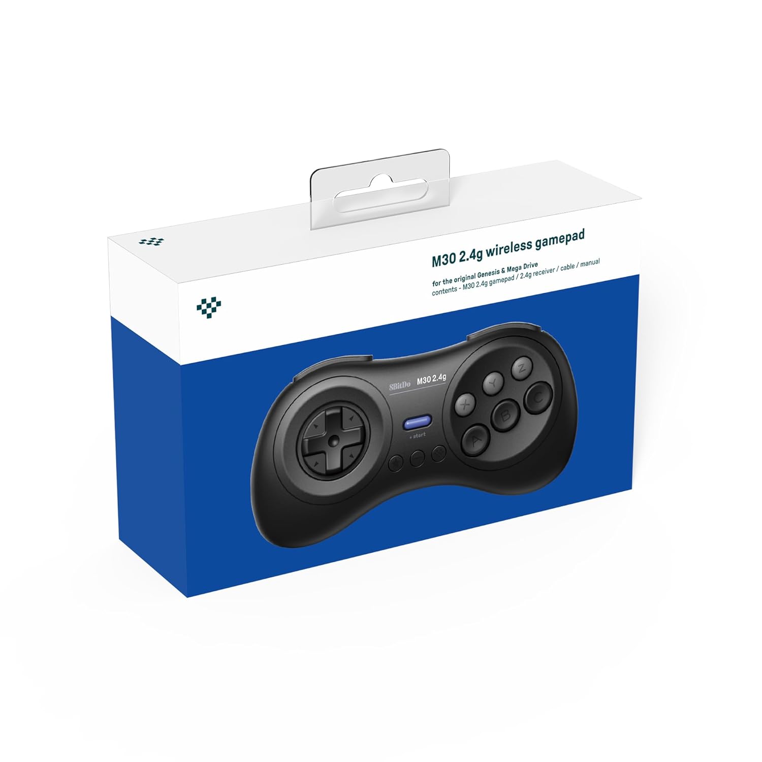 8bitdo Manette M30 2.4G Noire compatible Sega Genesis & Mega Drive