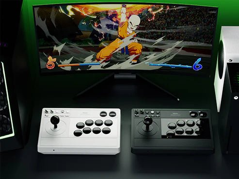 8Bitdo Arcade Stick 2.4G/USB pour Xbox Series X/S, Xbox One et Windows - Edition Blanche - Manettes - 8Bitdo - Shop Just for Games