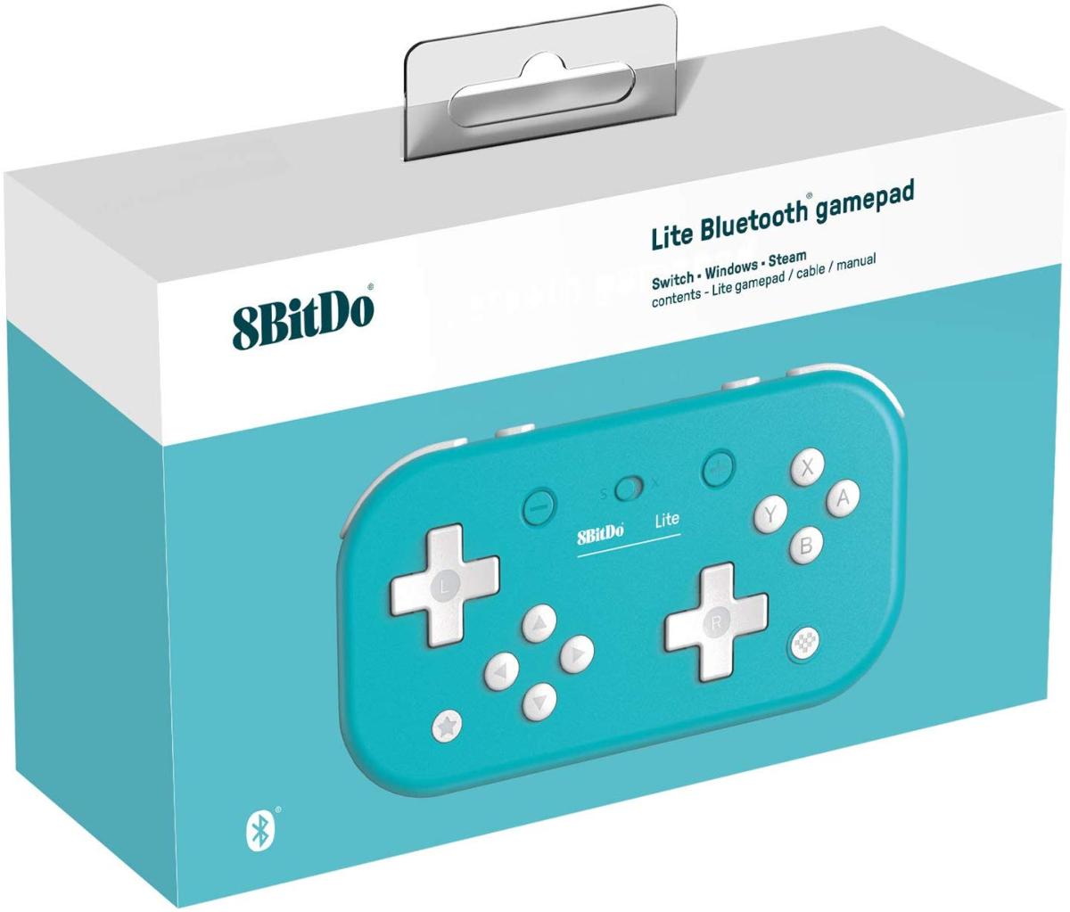 8BitDo Lite Turquoise Manette Bluetooth pour Switch Lite, Switch et Windows - Manettes - 8Bitdo - Shop Just for Games