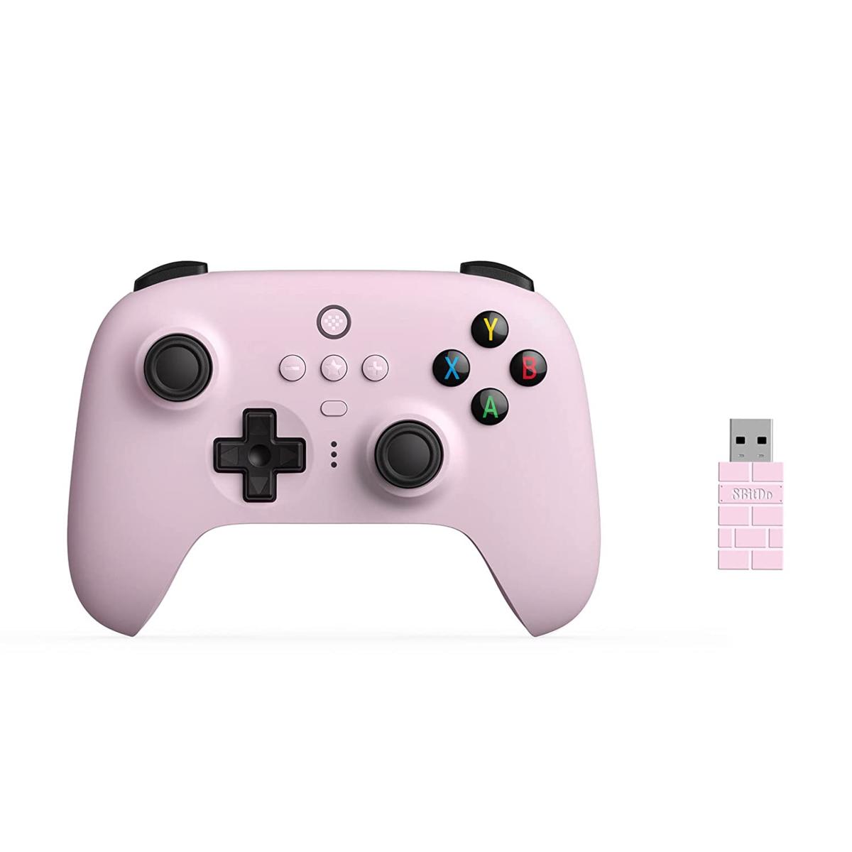 8Bitdo manette sans fil Ultimate 2.4Ghz pour PC Windows, Android et Raspberry pi - Rose - Manettes - 8Bitdo - Shop Just for Games