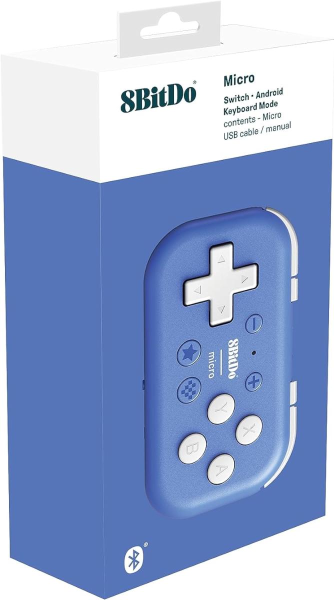 8bitdo Mini - manette bluetooth bleue pour Nintendo Switch & Raspberry Pi - Manettes - 8Bitdo - Shop Just for Games