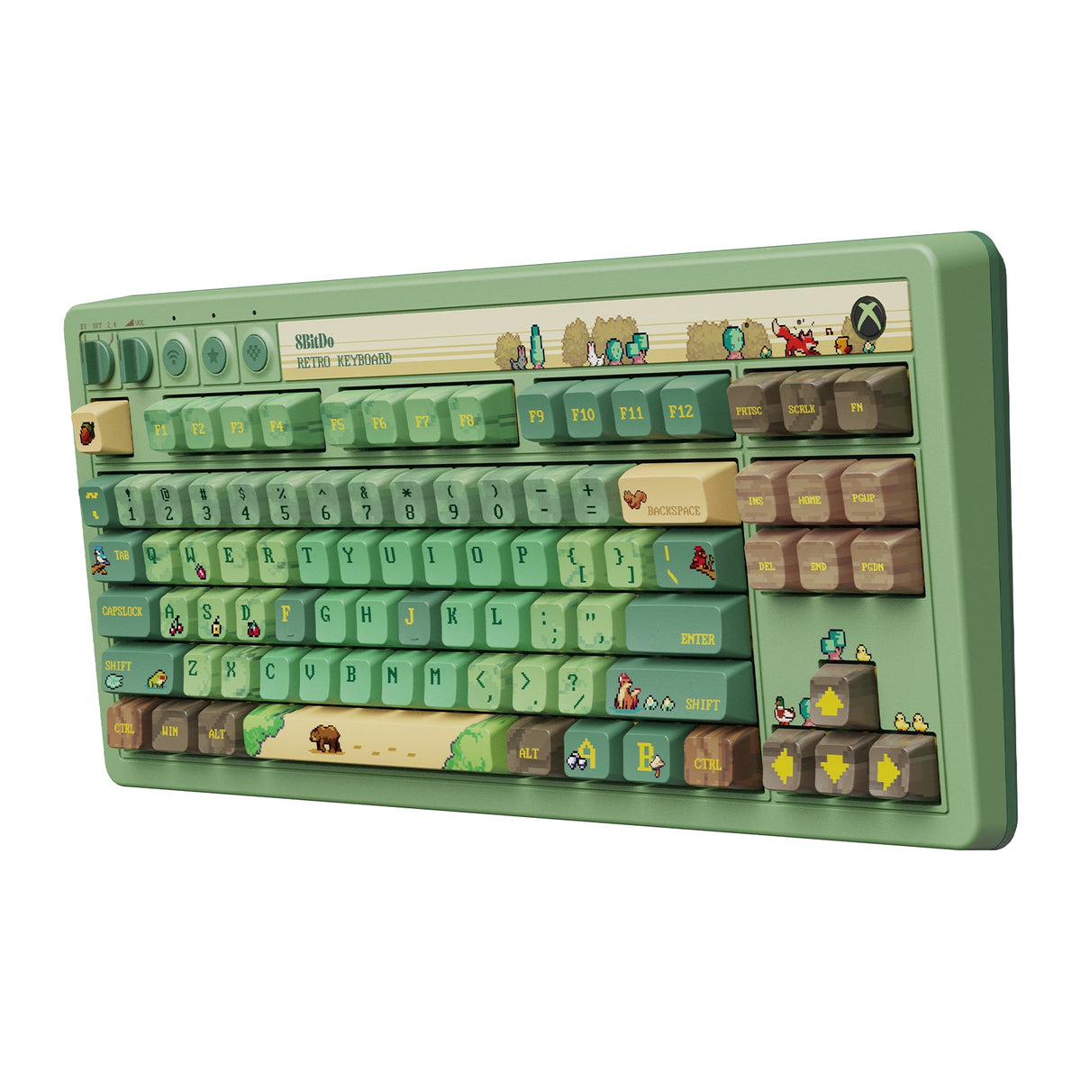 8Bitdo Retro 87 Mechanical Keyboard Forest Wonder pour PC et Android - Qwerty ANSI US Layout - Claviers - 8Bitdo - Shop Just for Games