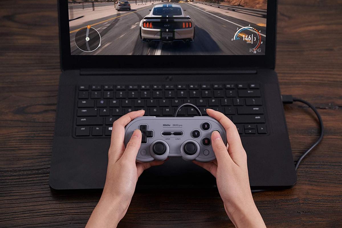 8Bitdo SN30 Pro USB Gamepad Grey Edition pour Nintendo Switch - Manettes - 8Bitdo - Shop Just for Games