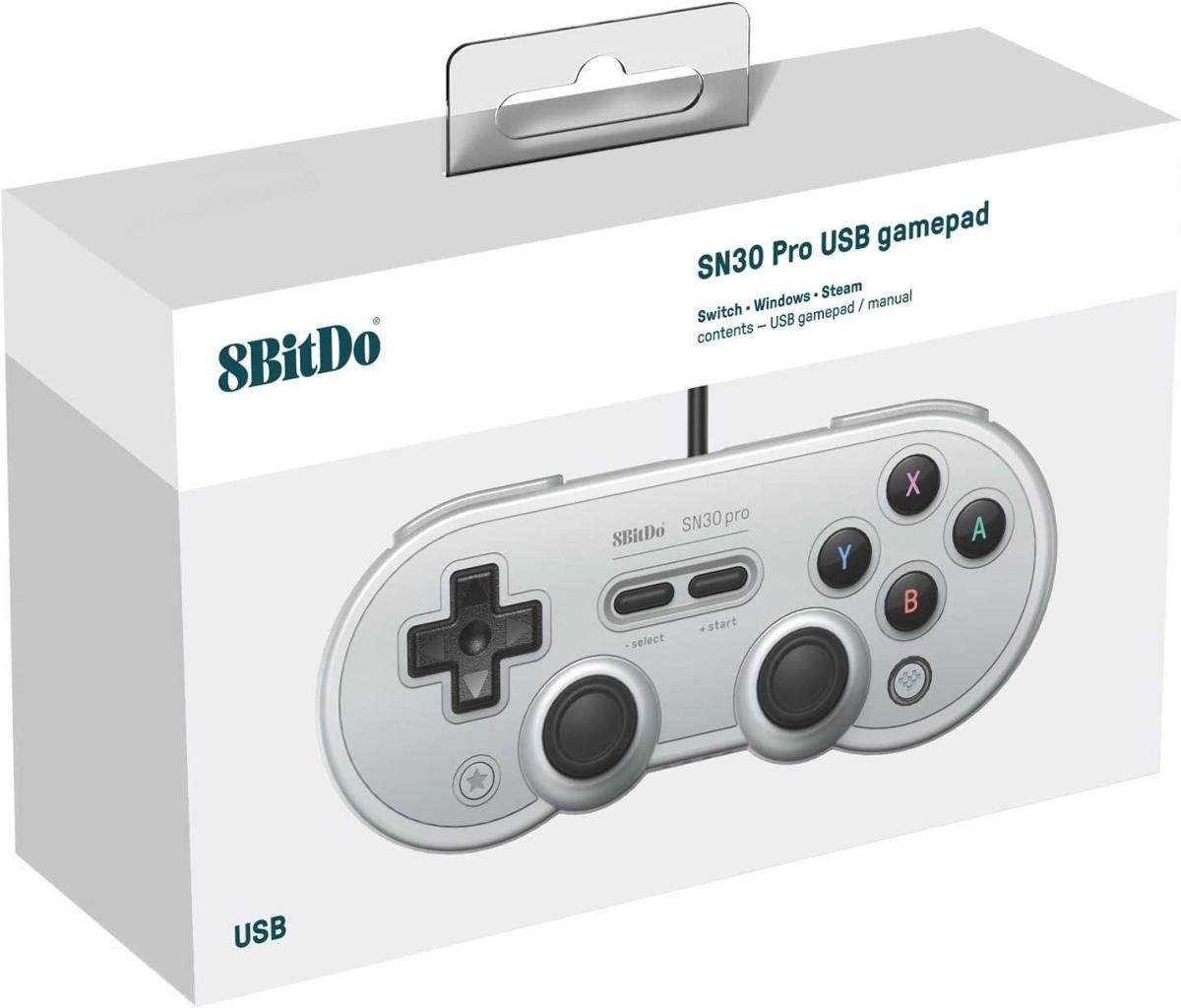8Bitdo SN30 Pro USB Gamepad Grey Edition pour Nintendo Switch - Manettes - 8Bitdo - Shop Just for Games