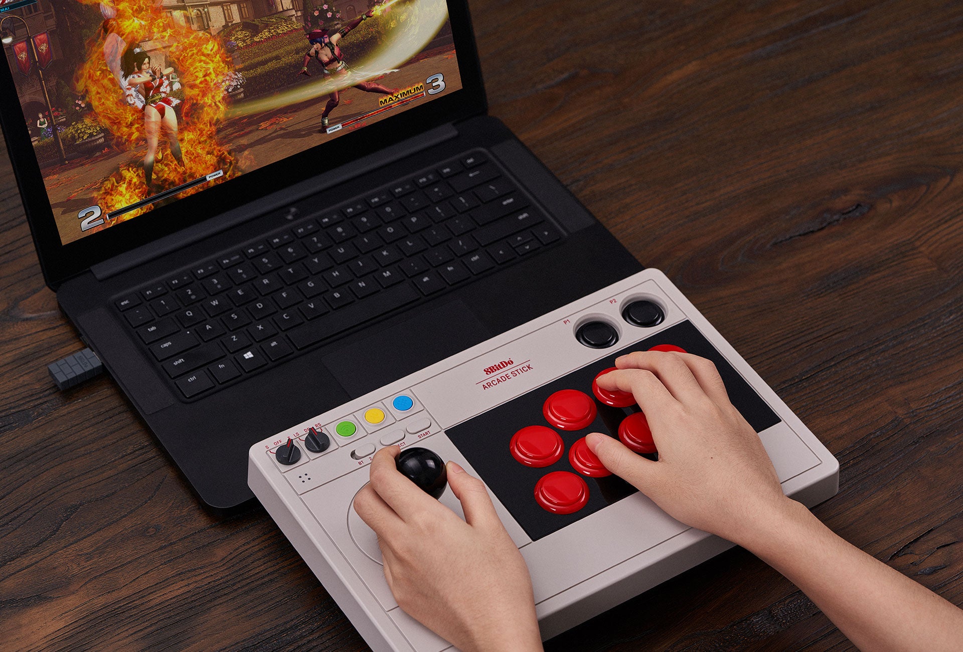 8Bitdo Arcade Stick TRUXTON Steam Bundle (Stick compatible Switch & PC) - Manettes - 8Bitdo - Shop Just for Games