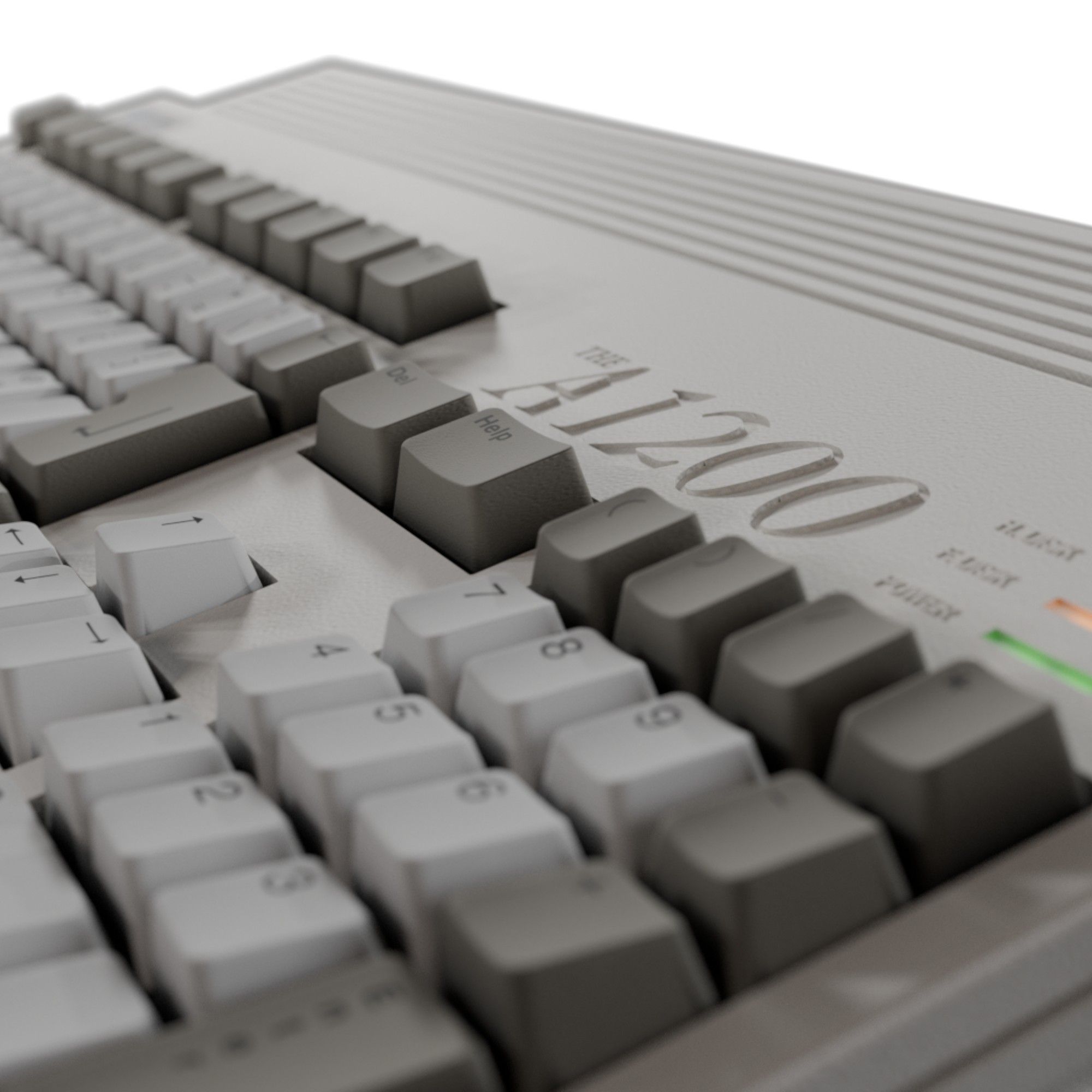 The A 1200 - Amiga 1200 +25 Jeux - Clavier Full Size, Souris et Manette inclus