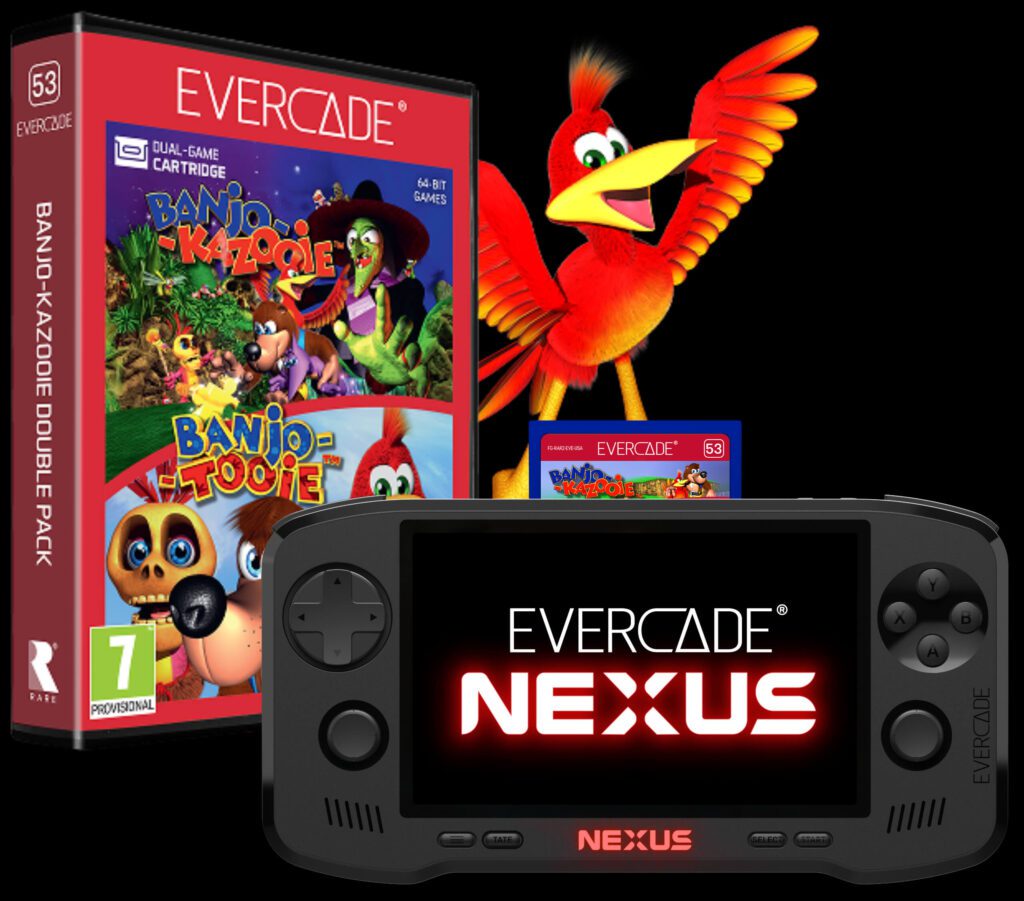 Console Portable Evercade NEXUS Banjo Kazooie Bundle