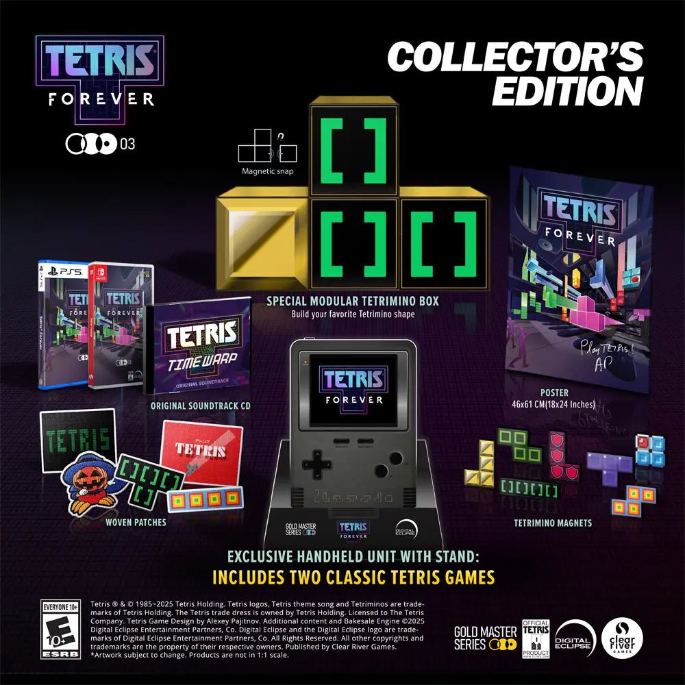 Tetris Forever Limited Edition SWITCH - Jeux Vidéo Physique - Clear River Games - Shop Just for Games