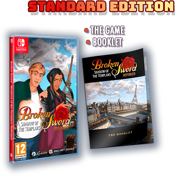 Les Chevaliers de Baphomet - L'ombre des templiers : Reforged Switch - Jeux Vidéo Physique - Red Art Games - Shop Just for Games