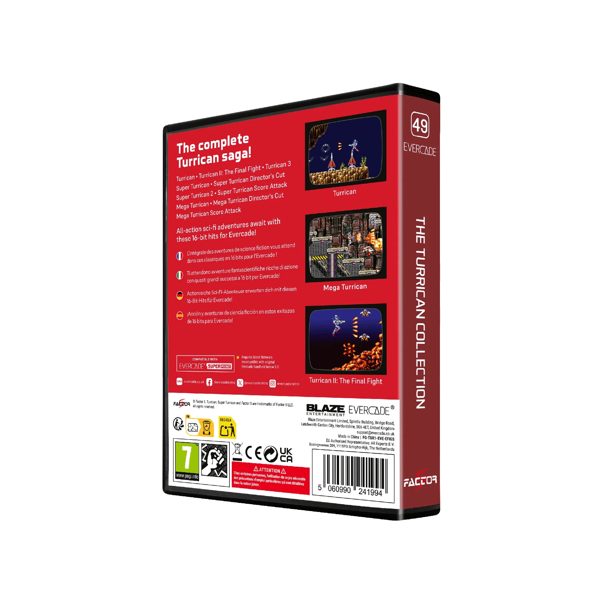 Blaze Evercade - The Turrican Collection - Cartouche n°49