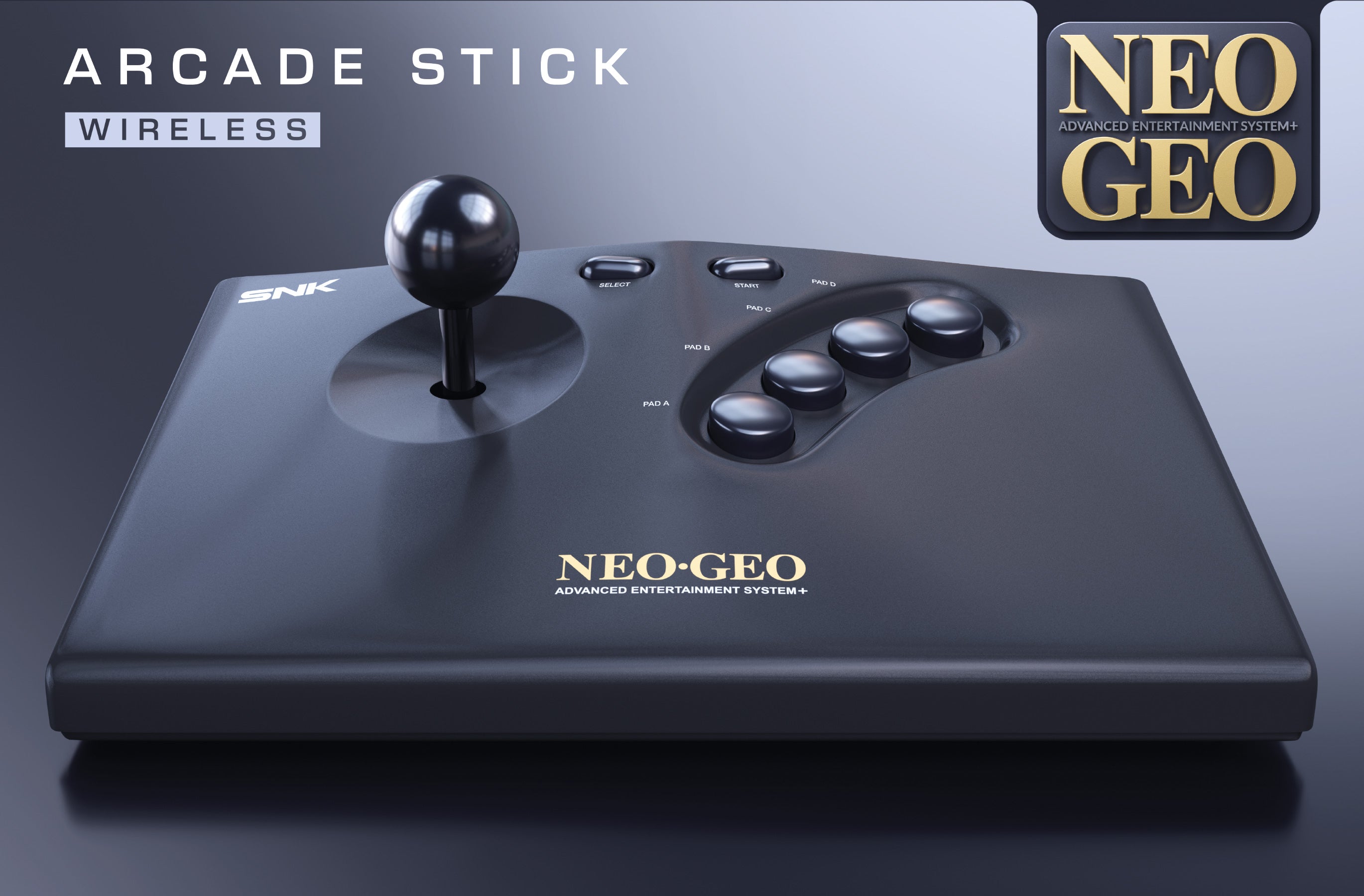 NEO GEO AES+ Arcade Stick sans fil noir