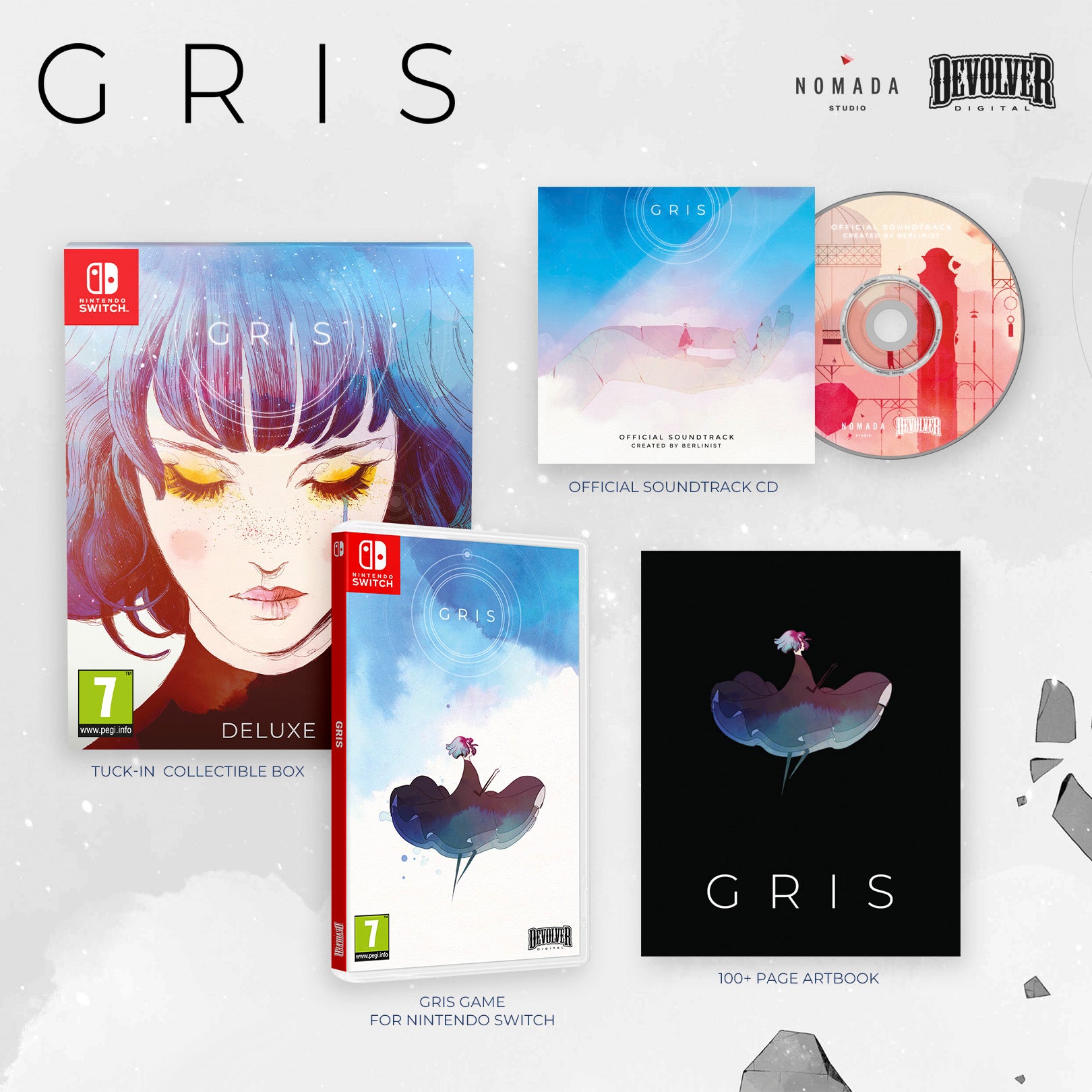 Gris Devolver Deluxe Nintendo Switch - Jeux Vidéo Physique - Devolver Digital - Shop Just for Games