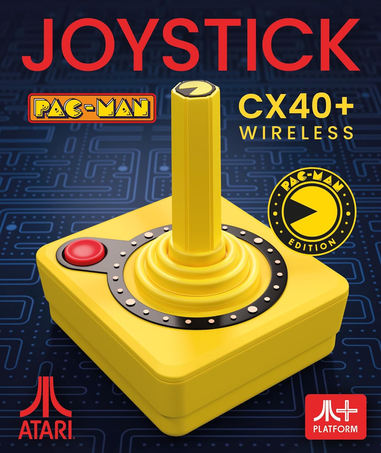 Pac-Man CX-40+ Joystick sans fil - Jaune