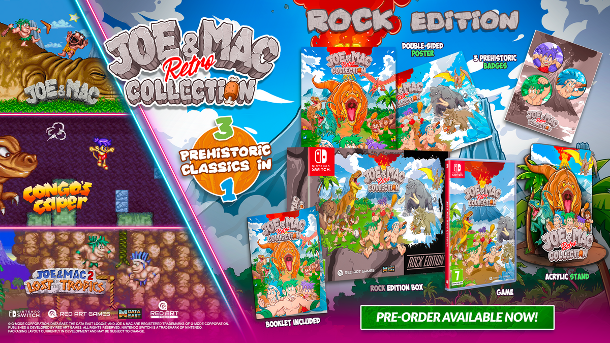 Joe & Mac Retro Collection Rock Edition Nintendo Switch