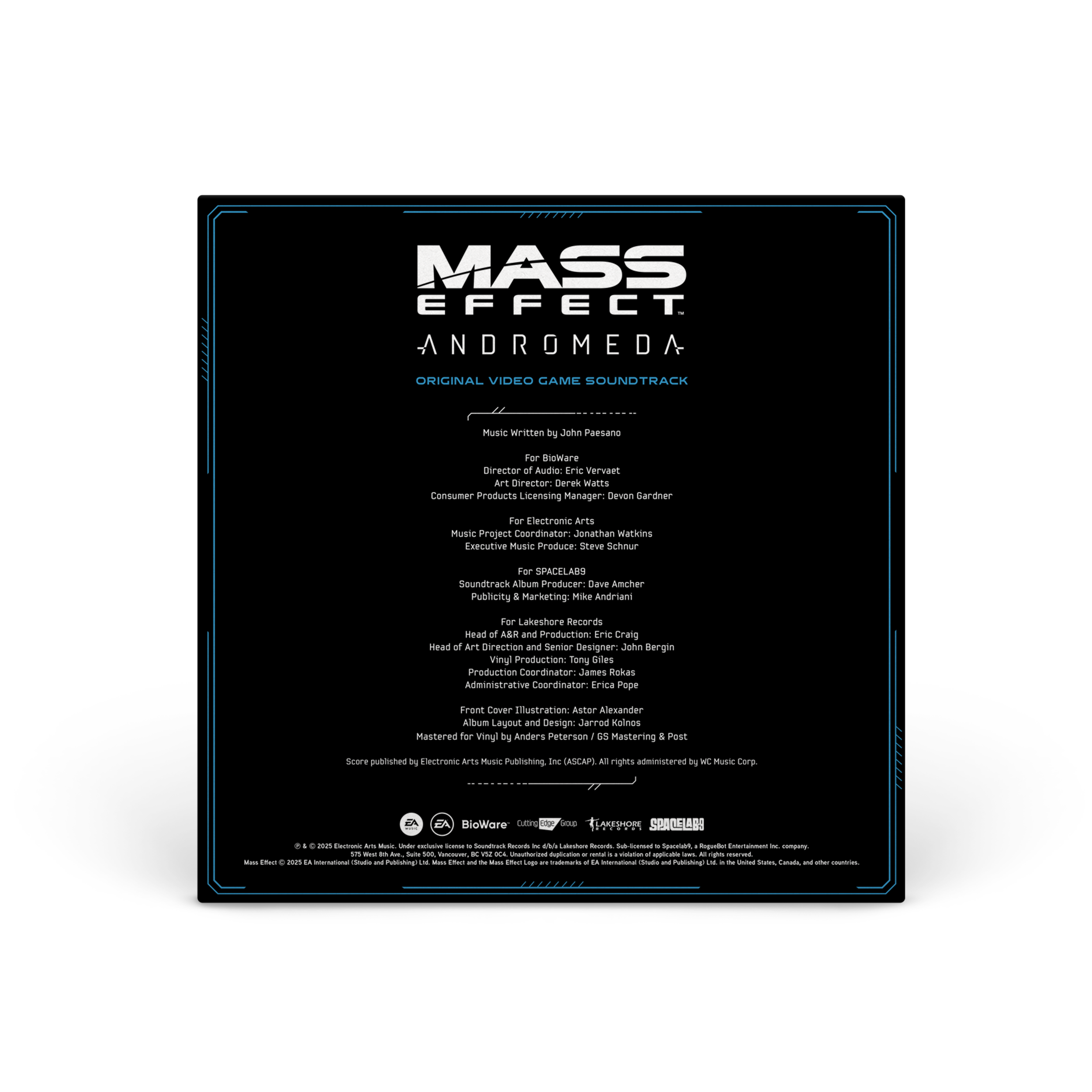 Mass Effect Andromeda Vinyle 3LP