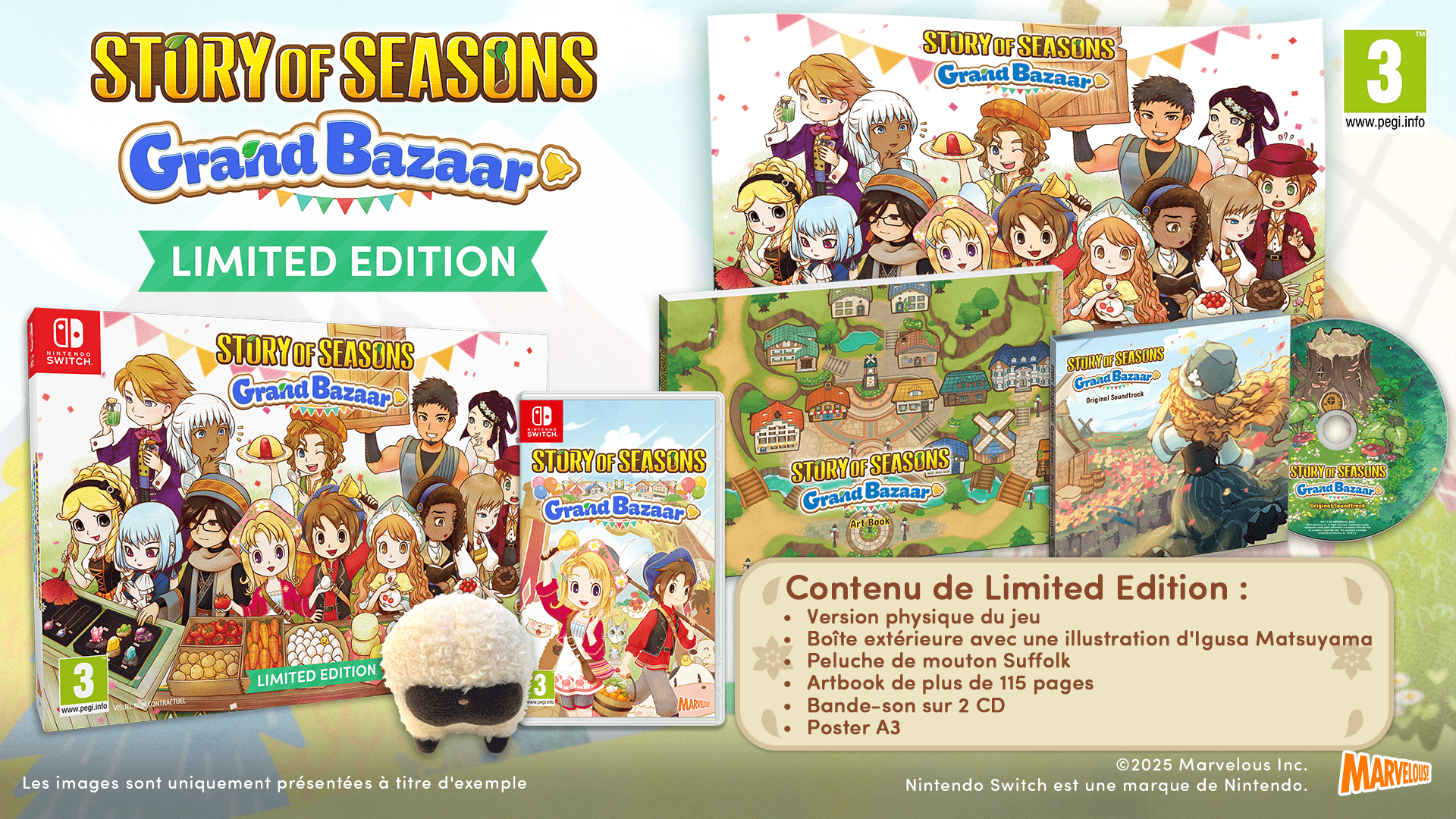 Story of Seasons : Grand Bazaar Limited Edition SWITCH 2 - Jeux Vidéo Physique - MARVELOUS - Shop Just for Games
