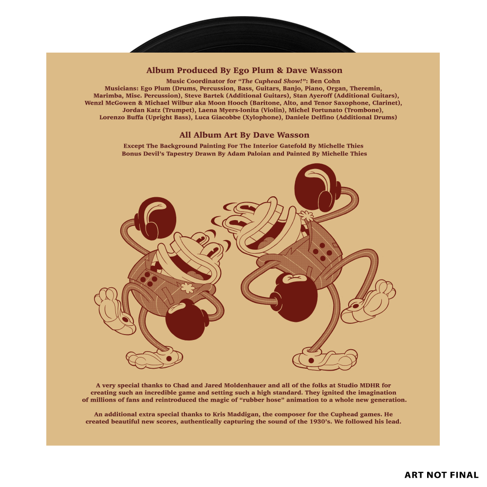 The Cuphead Show! Vinyle 2LP - Vinyles - iam8bit - Shop Just for Games
