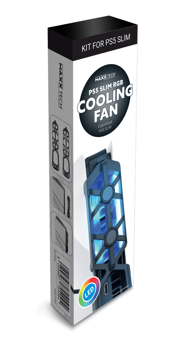 PlayStation 5 SLIM RGB COOLING FAN - Accessoires - MAXX TECH - Shop Just for Games