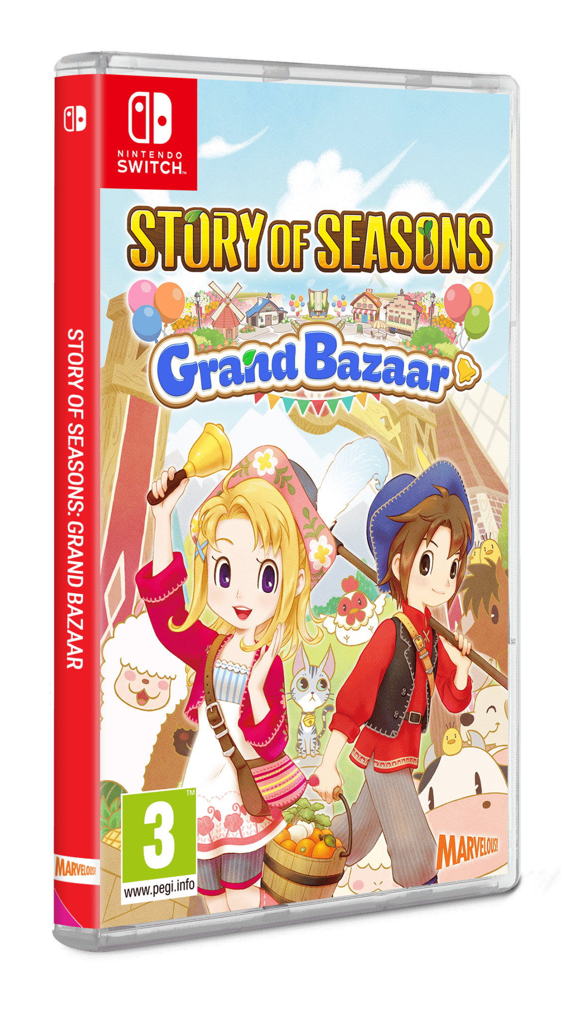 Story Of Seasons: Grand Bazaar SWITCH - Jeux Vidéo Physique - MARVELOUS - Shop Just for Games