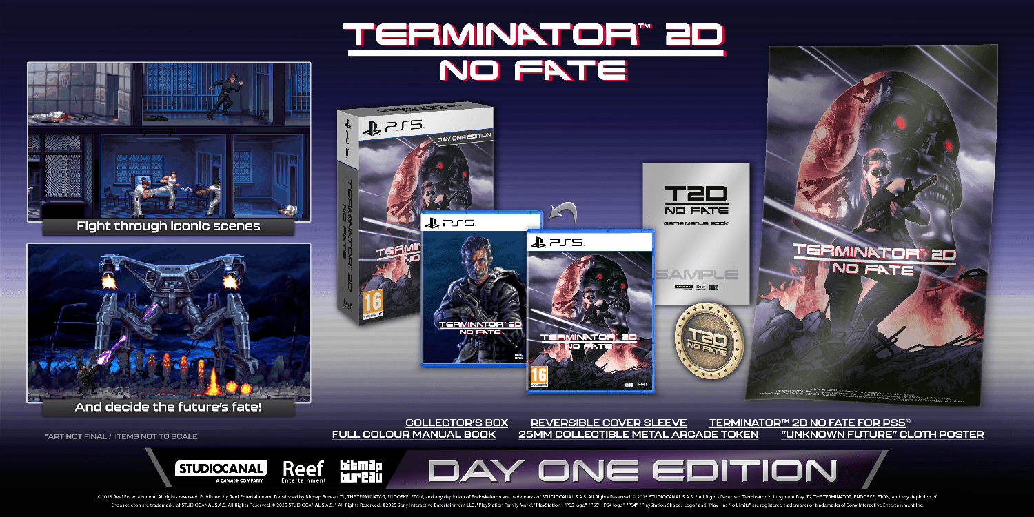 Terminator 2D No Fate Day - One Edition PS5 - Jeux Vidéo Physique - Reef Entertainment - Shop Just for Games