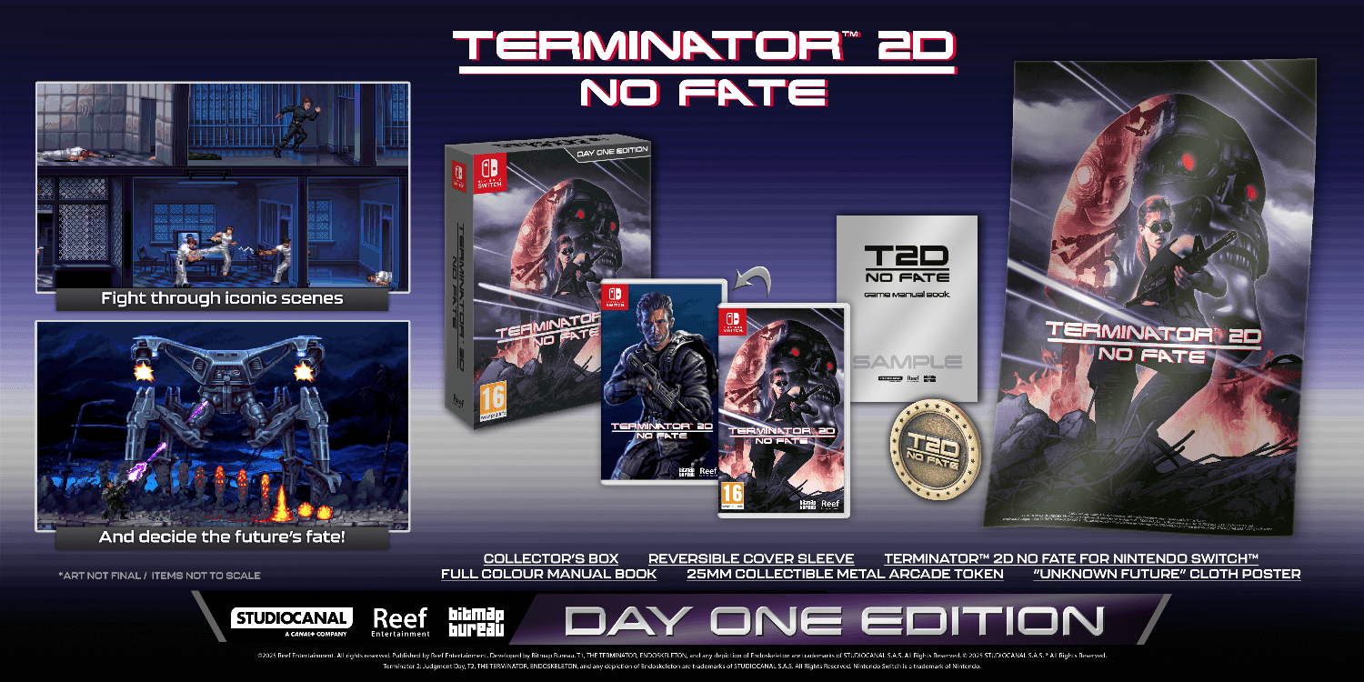 Terminator 2D No Fate Day - One Edition Nintendo Switch - Jeux Vidéo Physique - Reef Entertainment - Shop Just for Games