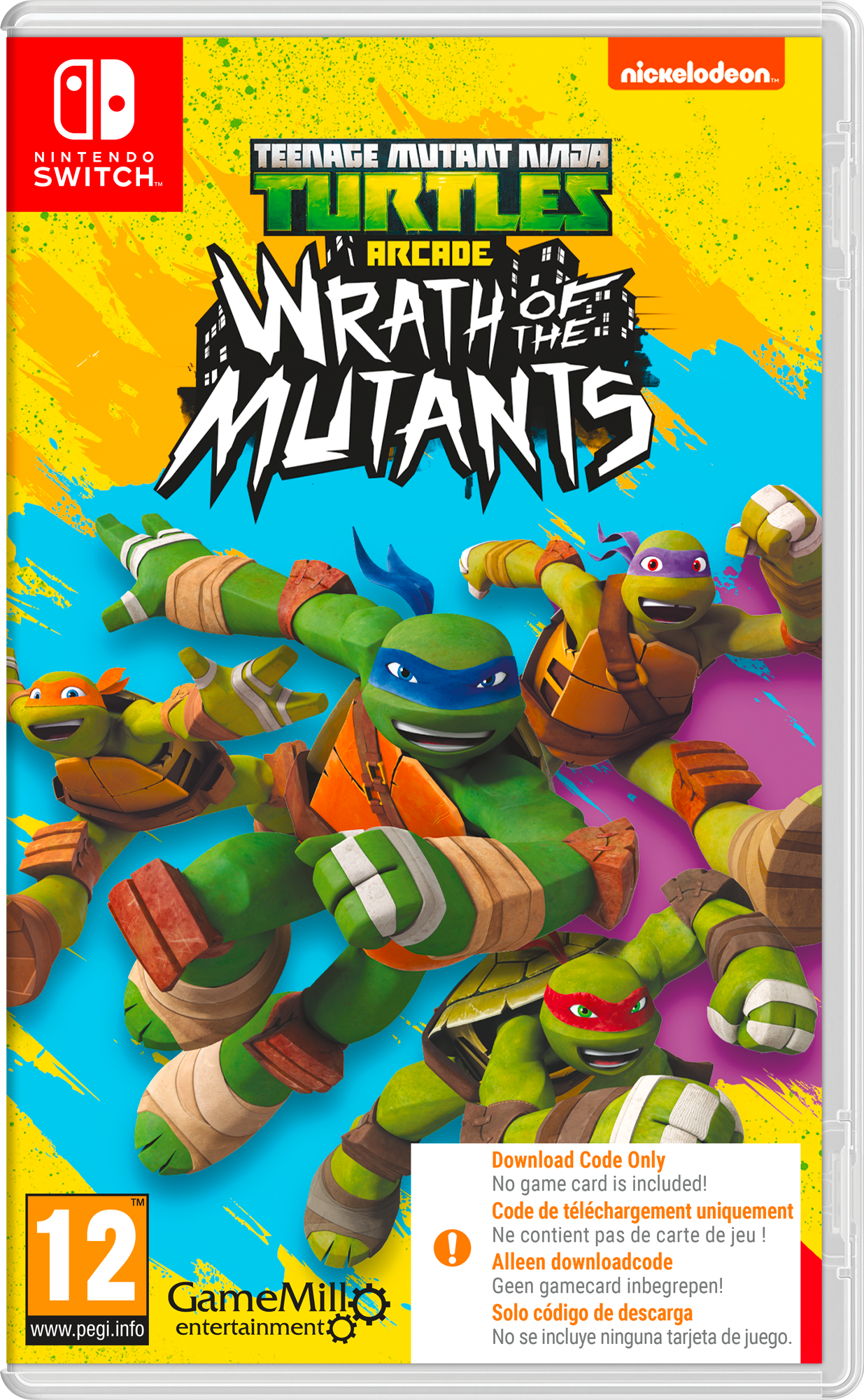 Teenage Mutant Ninja Turtles Arcade Wrath of the Mutants Nintendo SWITCH (Code de téléchargement)