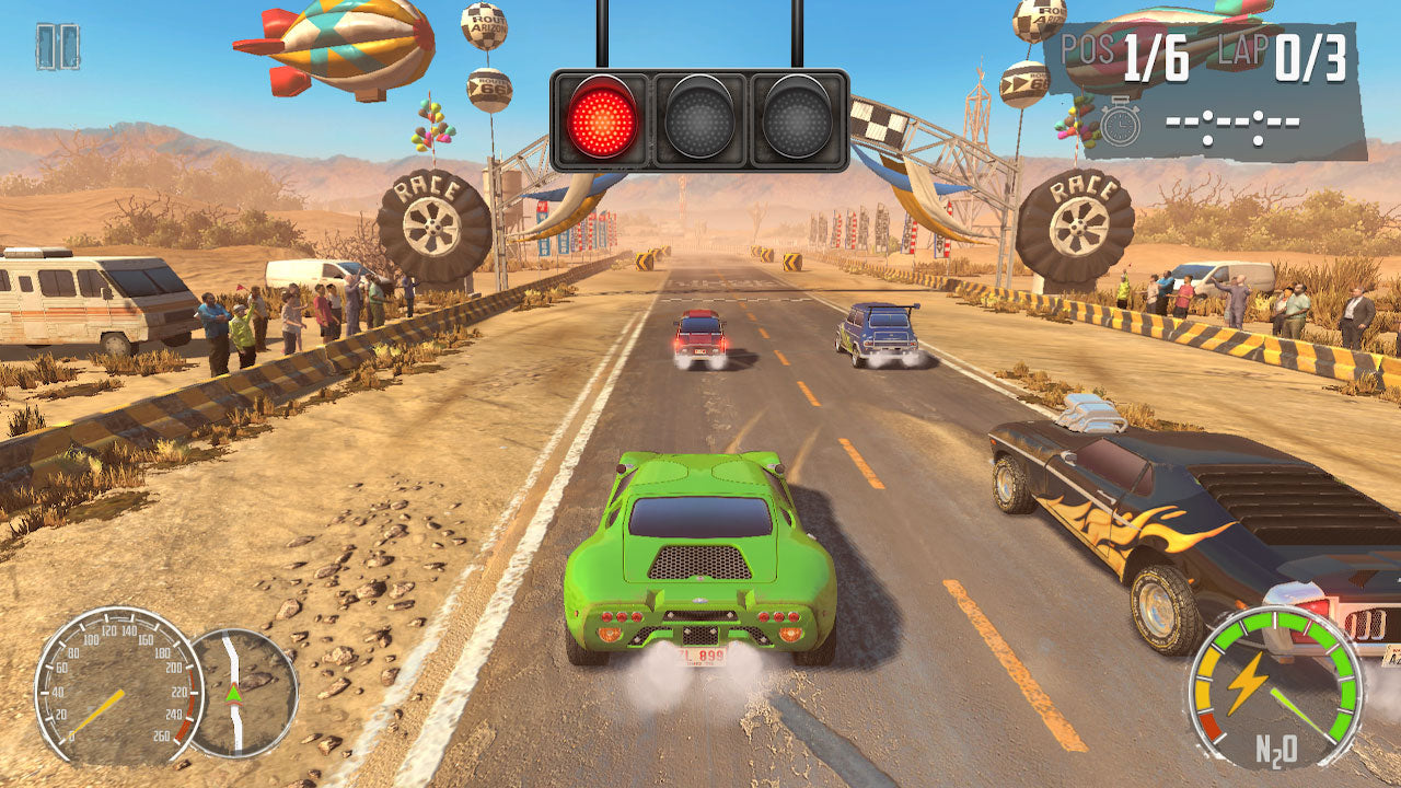 Turbo Booster Racing Kit (volants + jeu) Nintendo Switch (Code de téléchargement)