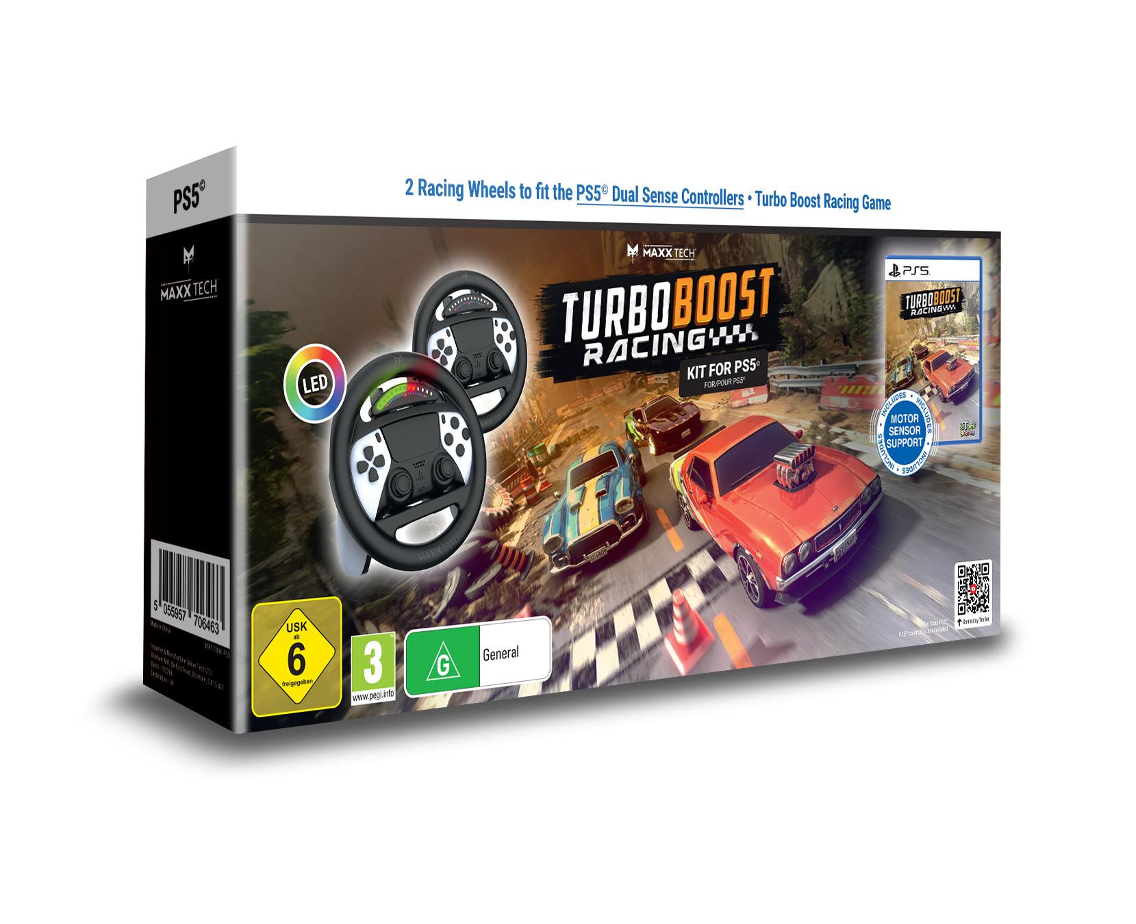 Turbo Booster Racing Kit (volants + jeu) PS5