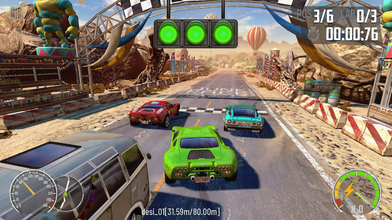 Turbo Booster Racing Kit (volants + jeu) Nintendo Switch (Code de téléchargement)