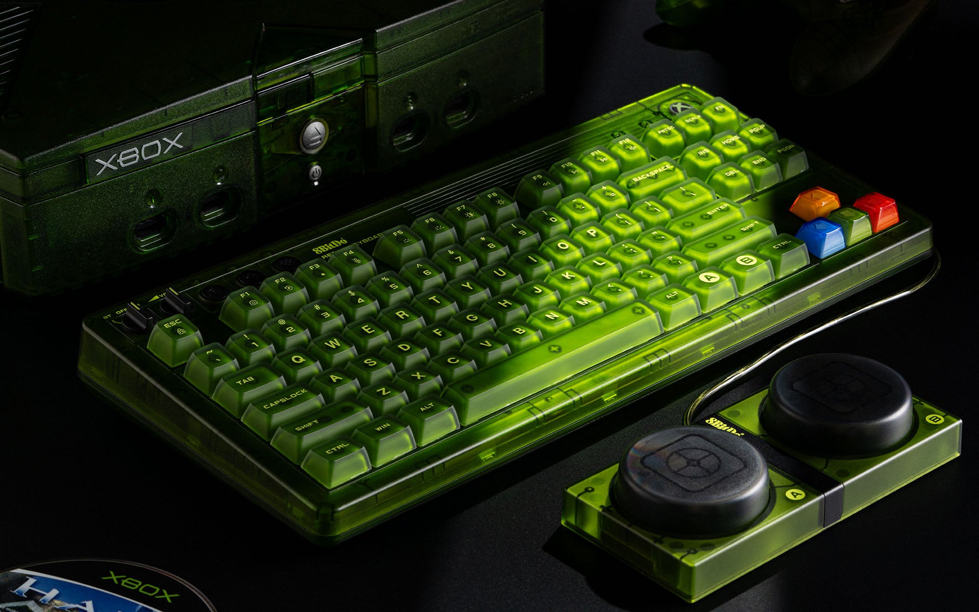 8BitDo Retro Mechanical Keyboard Xbox Edition (Clavier Qwerty 87 touches - DISPOSITION ANSI / ANSI LAYOUT)