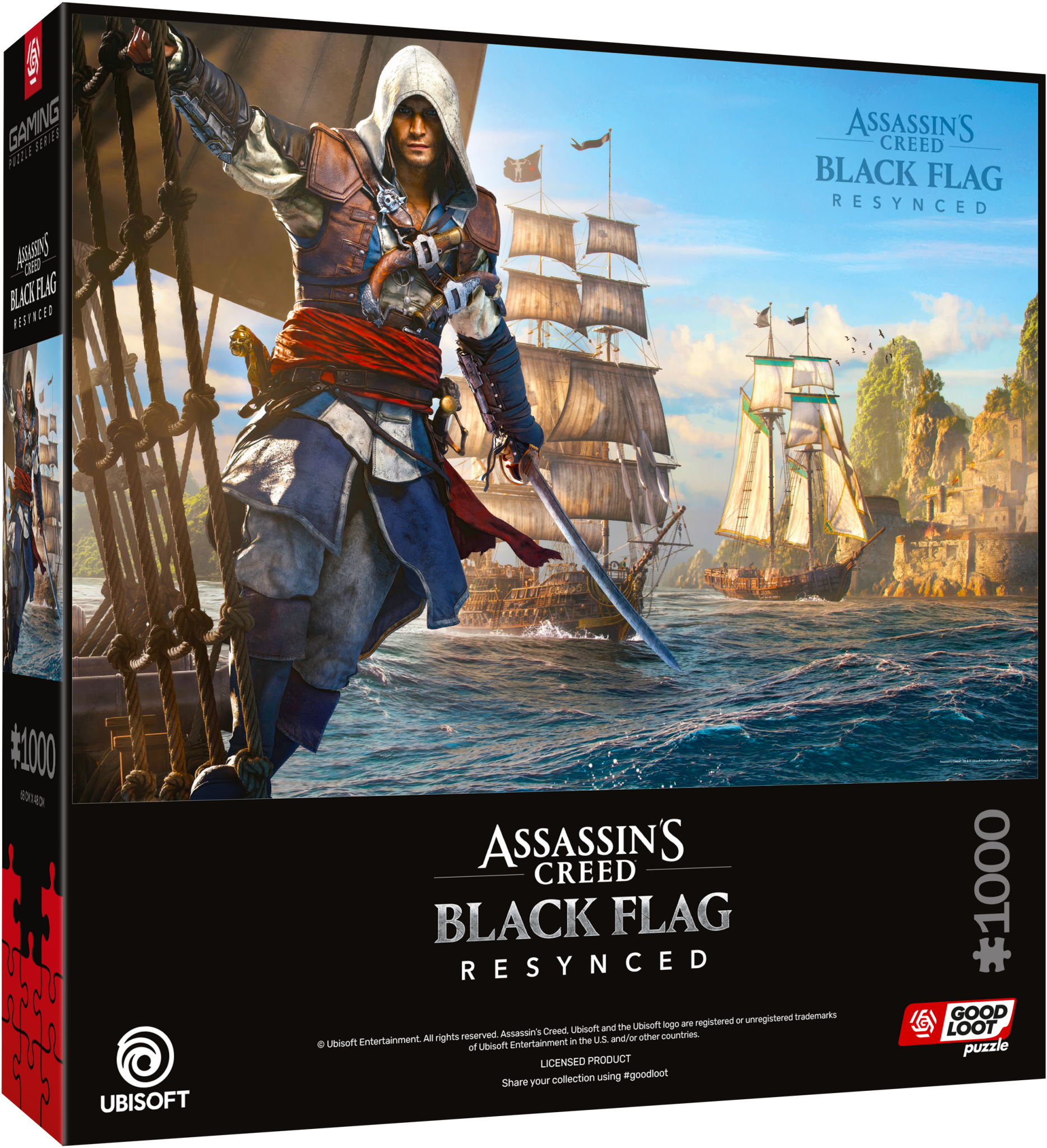 Assassin's Creed Black Flag Resynced Puzzle 1000 pièces - Puzzles - CENEGA - Shop Just for Games