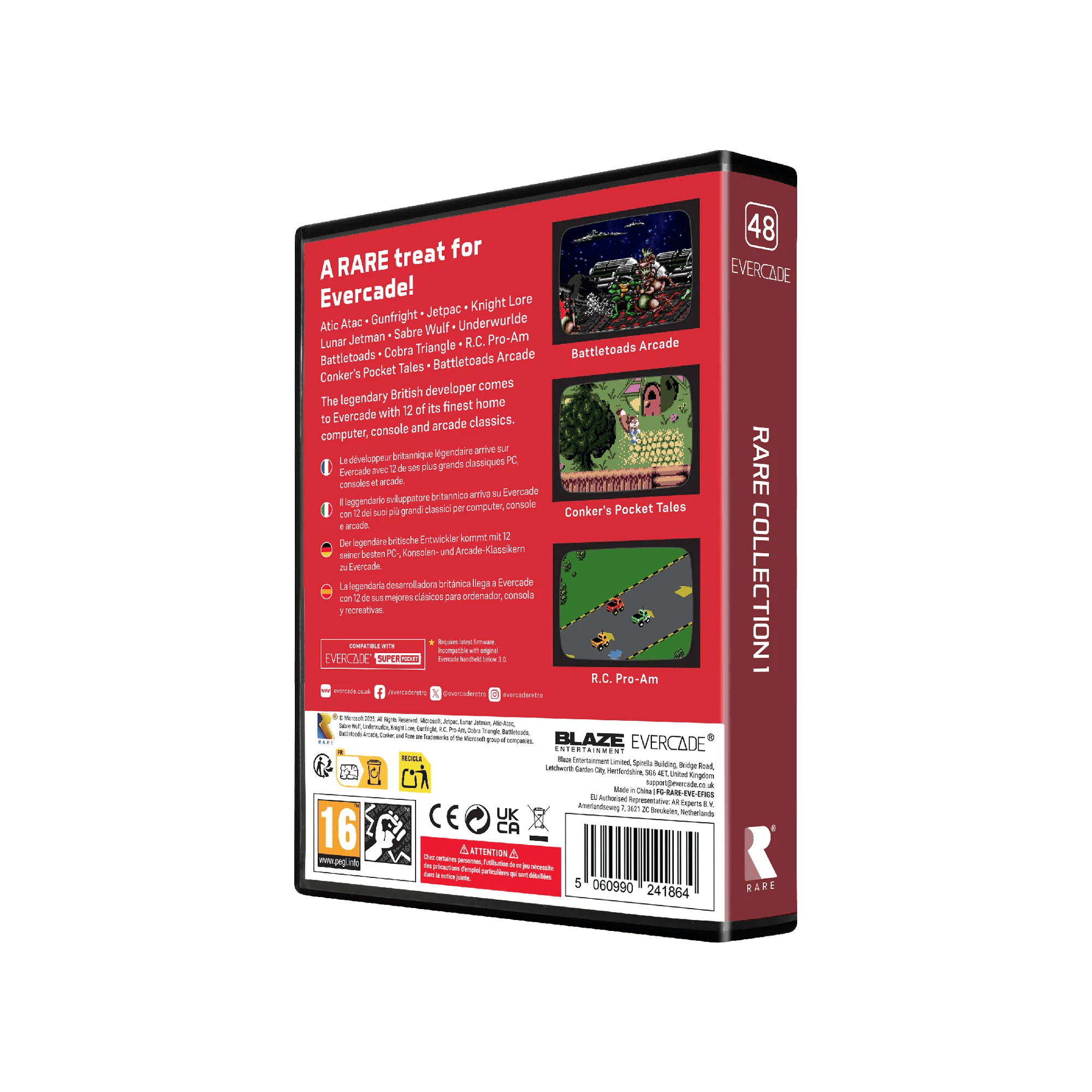 Blaze Evercade - RARE Collection 1 - Cartouche n°48 - Jeux Rétro - Evercade - Shop Just for Games