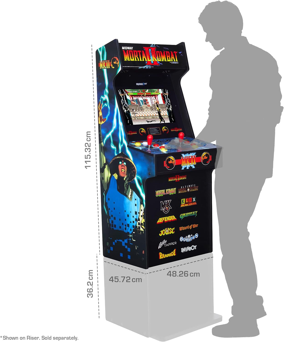 Borne Arcade1Up Mortal Kombat II Classic SE (Slim Edition) - Borne arcade - Arcade1Up - Shop Just for Games