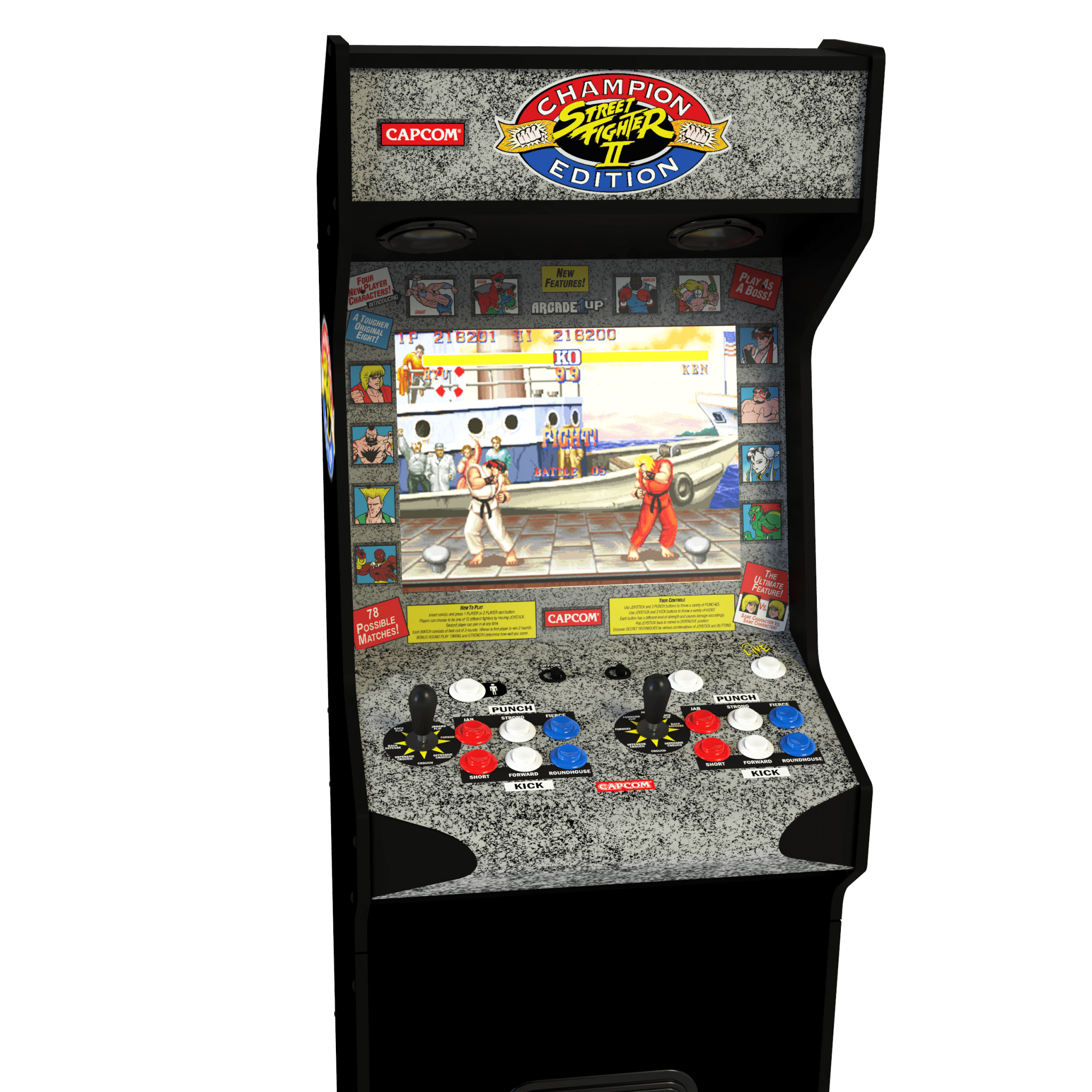 Borne Arcade1Up Street Fighter Deluxe Arcade Machine - Borne arcade - Arcade1Up - Shop Just for Games