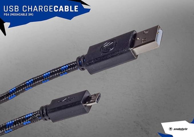 Câble de charge USB (3m) PS4 - Snakebyte - Câbles et Chargeurs - Snakebyte - Shop Just for Games
