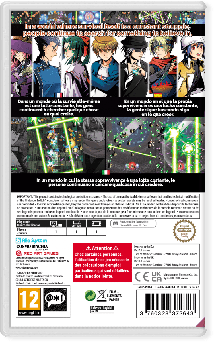 Castle of Shikigami 2 Nintendo Switch - Jeux Vidéo Physique - Red Art Games - Shop Just for Games