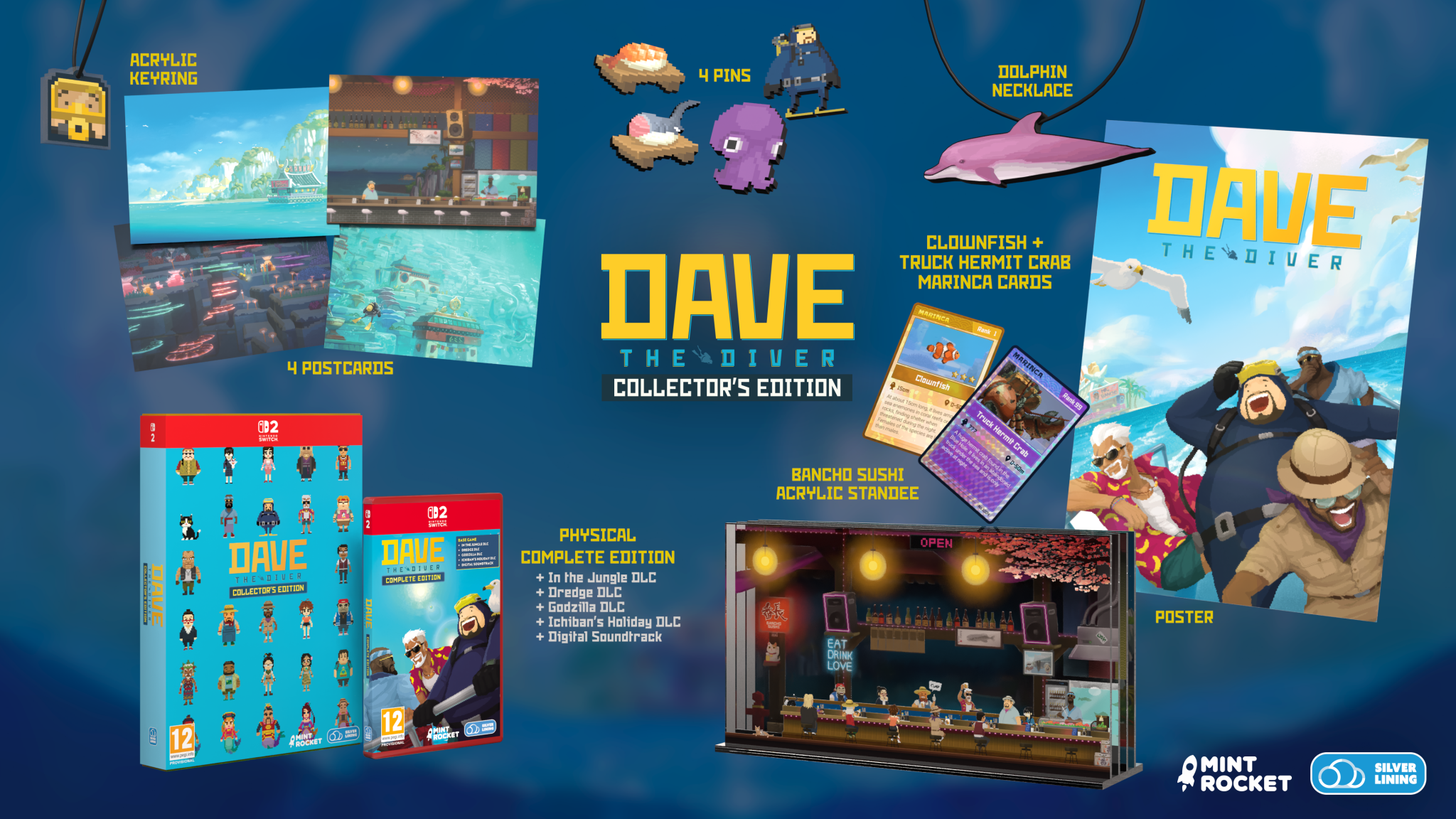 Dave the Diver Collector Edition Switch 2 - Jeux Vidéo Physique - SILVER LINING - Shop Just for Games