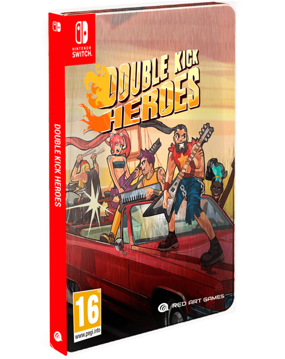 Double Kick Heroes Steelbook Edition Nintendo SWITCH - Jeux Vidéo Physique - Red Art Games - Shop Just for Games