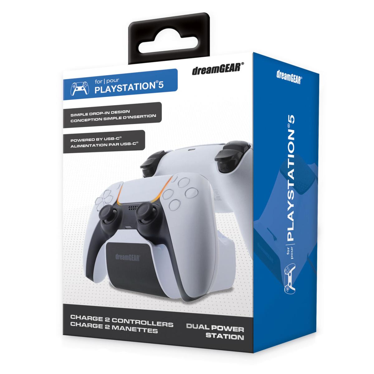 DreamGEAR - Dual Power Station For PS5 - Câbles et Chargeurs - DREAMGEAR - Shop Just for Games