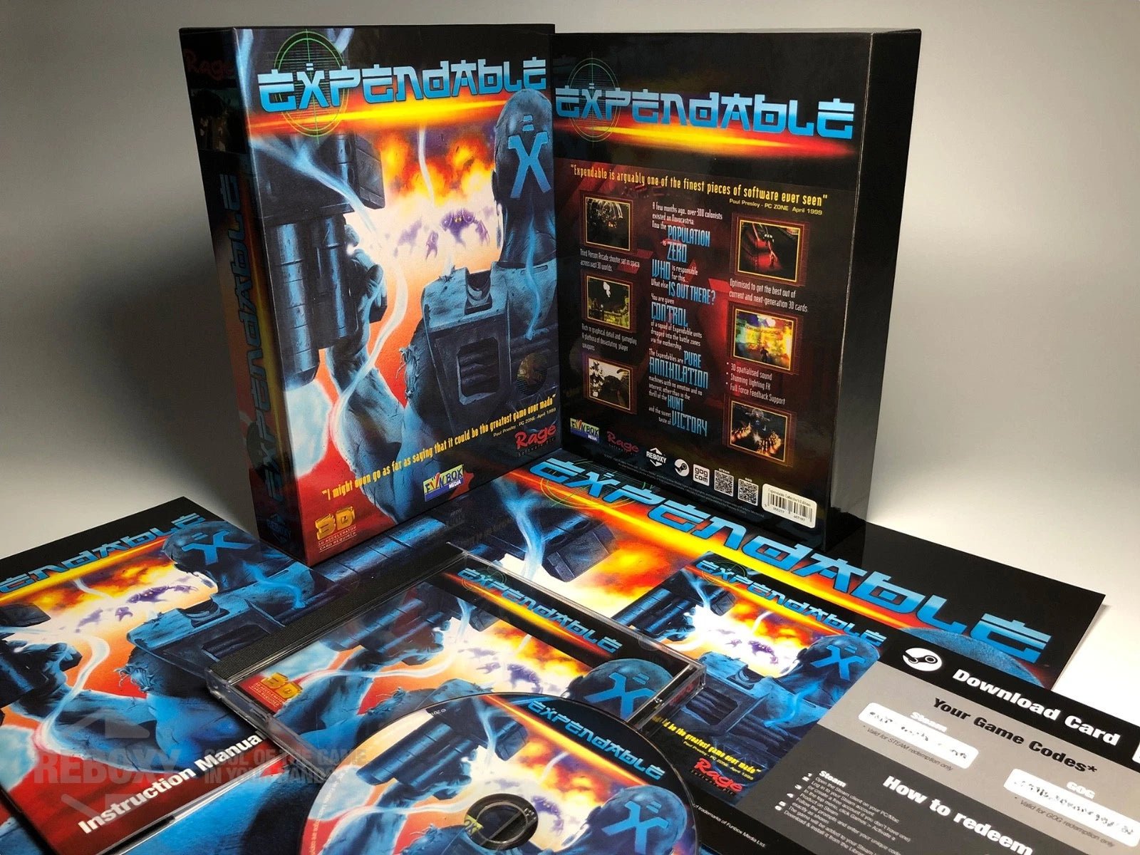 Expendable PC Edition Reboxy Classic (CD - Rom +Steam + GOG) - Jeux Vidéo Physique - Funbox - Shop Just for Games