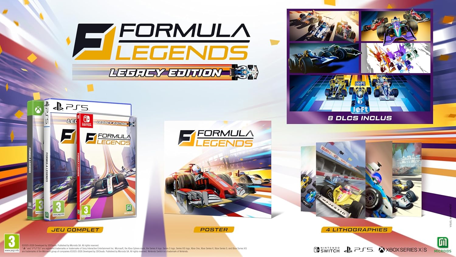Formula Legends Legacy Edition SWITCH - Jeux Vidéo Physique - MICROIDS - Shop Just for Games