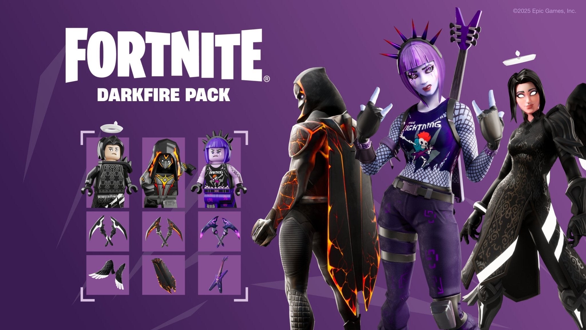 FORTNITE Darkfire & Ice Bundle Xbox Series X / Xbox One - 1000 V - Bucks inclus ! - Jeux Vidéo Code de Téléchargement - UIE - Shop Just for Games